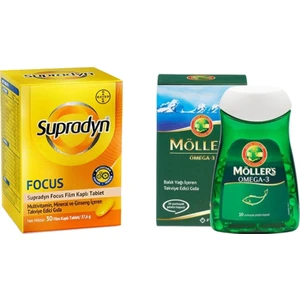 Energy Focus 30 Tablet+Möller's Omega-3 30 Kapsül