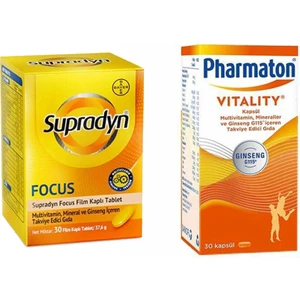 Pharmaton Vitality 30 Tablet + Energy Focus 30 Tablet