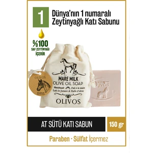 At Sütlü Zeytinyağı Sabunu 150 gr (Keseli)