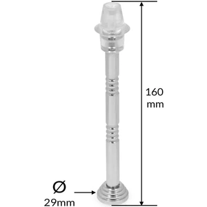 Kapı Stoperi Kapı Tamponu Gizli Vidalı Uzun Boy 15 cm Gümüş Renk