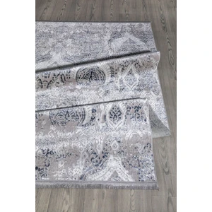 Mavi Renkli Füme Plus Parlak Kaymaz Yıkanabilir Halı