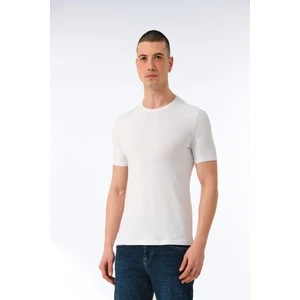 Erkek Pamuklu Süprem Penye Kısa Kollu Sıfır Yaka Günlük Likralı Tişört - 1057