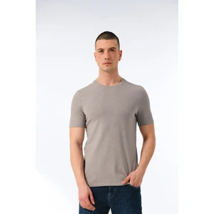 Erkek Pamuklu Süprem Penye Kısa Kollu Sıfır Yaka Günlük Likralı Tişört - 1057