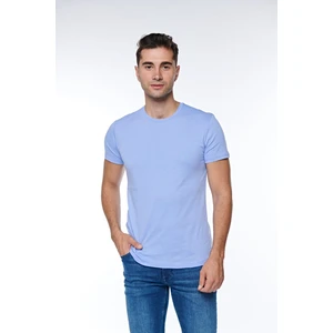 Erkek Pamuklu Süprem Penye Kısa Kollu Sıfır Yaka Günlük Likralı Tişört - 1057