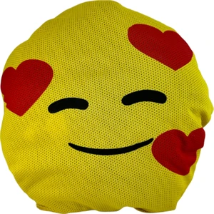 Emoji Oto Boyun Yastığı Kalp Yedi Sarı