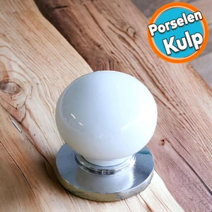 Porselen Beyaz Düğme Kulplar Mobilya Mutfak Dolabı Çekmece Dolap Kapak Kulpu Kulbu