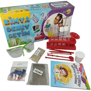 Kimya Deney Setim 1 Paket Eğitici Kimya Seti Okul Fen Bilimleri Deney Seti
