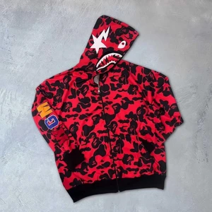 Bape Nakışlı Fermuarlı Hırka