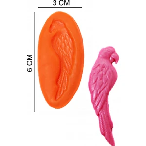 Papağan Silikon Şeker Hamuru, Sabun, Mum Kalıp