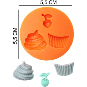 Cupcake Silikon Şeker Hamuru, Sabun, Mum Kalıp