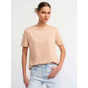 30740 Pamuklu T-Shirt-Bej