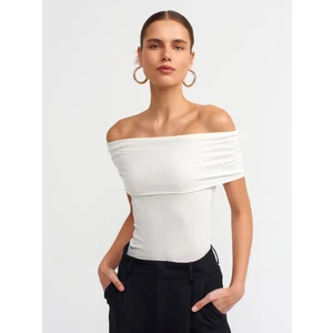 30919 Omuzları Açık Top-Ekru