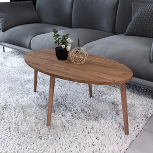 Zuesse Dizayn Tokyo Orta Sehpa Ahşap Ayaklı Sehpa Ceviz