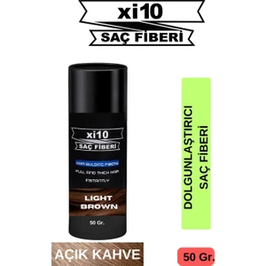 XI10 50 Gr. Açık Kahve (LT Brown) Hair Fiber Saç Tozu Topik - Topaklanma Yapmaz