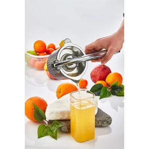 Döküm Paslanmaz Metal Sıkacak Limon Sıkacağı Portakal Narenciye Sıkıcı Pratik Mutfak Aleti