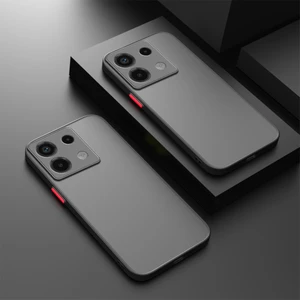 Xiaomi Redmi Note 13 Pro 5g Kılıf Kenarları Renkli Kamera Lens Korumalı Frosted Mat Silikon Kapak