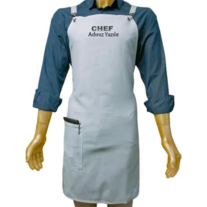 Mutfakta Moda Özel Mutfak Aşçı Önlüğü / Özel Su ve Leke Tutmaz Kumaş Profesyonel Master Chef Önlüğü