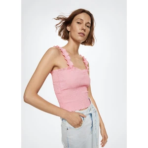 Drapeli Crop Top Bluz