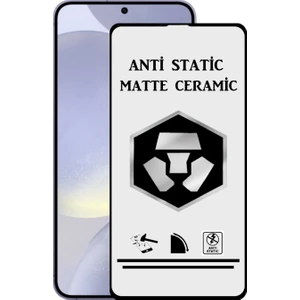 Caseart Samsung Galaxy S24 Tam Kaplayan Anti Statik Kırılmayan Mat Seramik Nano Esnek Ekran Koruyucu Cam