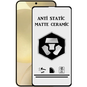 Caseart Samsung Galaxy S24 Plus Tam Kaplayan Anti Statik Mat Seramik Nano Esnek Ekran Koruyucu Cam