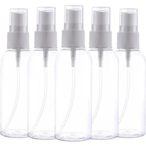 Sprey Başlıklı 100 ml Boş Pet Şişe 5 Adet Sağlam Sert Plastik