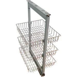 Yıldız Aks Teleskopik Rayli Mutfak Kileri 85-110 cm Arasi 3 Sepet