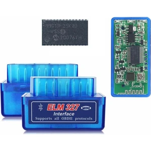 - ELM327 Obd2 Çift Çipsetli PIC18F25K80 Bluetooth Araç Arıza Tespit Cihazı V1.5 Android / Pc