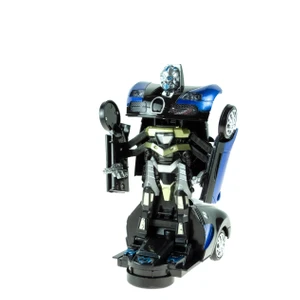 Oyuncak Süper Araba Transformers Robota Dönüşen Işıklı Sesli Mavi