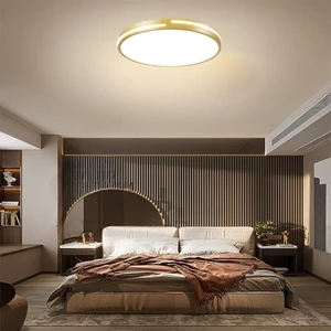 Gold Şerit Akrilikli 50CM 3 Işık Renkli Kumandalı Dimli LED Tavan Lambası,modern Aydınlatma,AVİZE