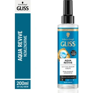 Schwarzkopf Gliss Aqua Revive Nemlendirici Sıvı Saç Bakım Kremi 200 Ml