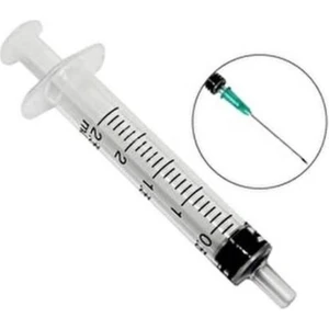 2 ml (50 Adet) Enjektör Yeşil Iğneli Steril 2 cc Şırınga 38MM 21G