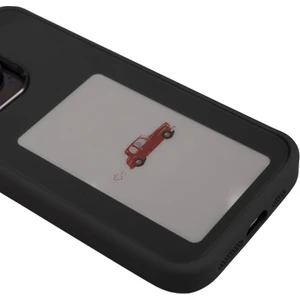 Apple iPhone 14 Pro Max Uyumlu App Ekranı Yansıtan Zore Akıllı Nfc Kapak-Siyah