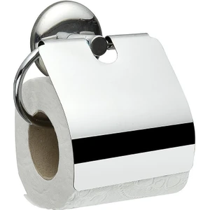 Yapışkanlı Paslanmaz Metal Kapaklı Wc Tuvalet Kağıdı Standı