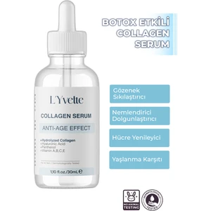 L'yvette Kolajen Serum Yaşlanma Ve Dolgunlaştırıcı Besleyici Cilt Serumu 30ml