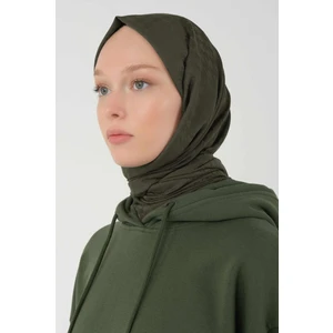 Kazayağı Desen Şal Orman Yeşili