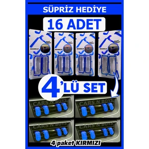 Cars'N Boys Meys 4 Lü Araba Kokusu 4 Paket Mavi 16 Adet Magnolia Araç Kokusu Fresh