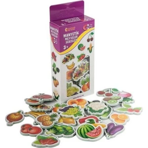 4'lü Buzdolabı Manyetik Bultak Puzzel - Hayvanlar - Meyveler Sebzeler -Taşıtlar Magnet 1-6 Y