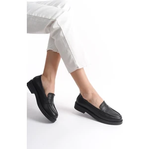 Mubiano Collection Mubiano Hakiki Deri Collection Kadın Babet Siyah -MCSDD024-S