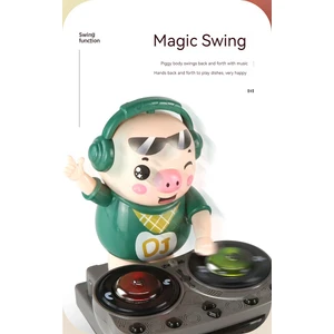 Niuniu Shop Rock Dj Piggy 20 Dinamik Müzik Işıkları Dj Piggy Oyuncak (Yurt Dışından)