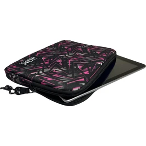 Fermuarlı Tablet Çantası Pembe Renk 10-11 İnç Tabletler İçin Suya Dayanıklı Polyester