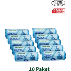 Büyük Boy Çöp Torbası 20'li x 10 Paket