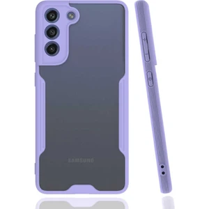 Ezotech  Galaxy S21 Fe Uyumlu Parfe Kapak-Mor