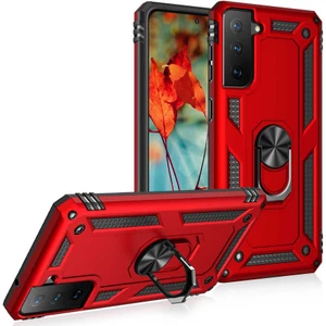 Ezotech  Galaxy S21 Fe Uyumlu Vega Kapak-Kırmızı