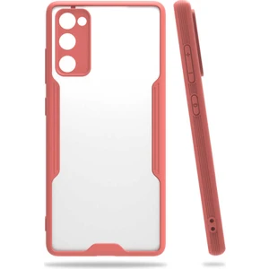 Ezotech  Galaxy S20 Fe Uyumlu Parfe Kapak-Pembe
