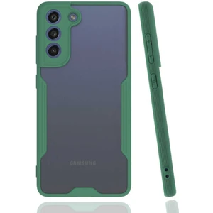Ezotech  Galaxy S21 Fe Uyumlu Parfe Kapak-Koyu Yeşil