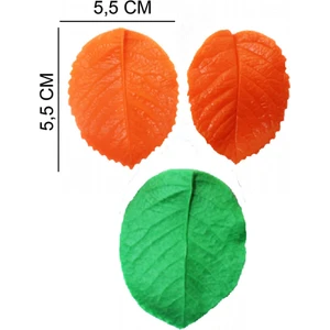 Gül Yaprak Silikon Şeker Hamuru, Sabun, Mum Kalıp