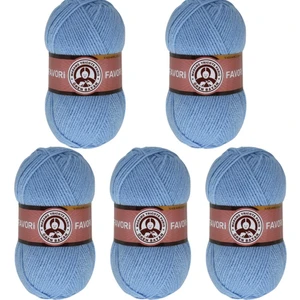Ören Bayan Ören Bayan Favori Örgü İpi - Mavi - 5'Li Paket - ( Renk Kodu : 012 )