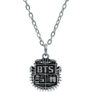 Minimal BTS Army Künye Zincir Kolye - Gümüş Kaplama - Erkek Kadın Kolye - Kod:556
