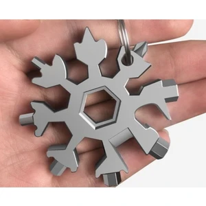 Paslanmaz Çelik Anahtar Alyan Takımı ve Anahtarlık Çok Fonksiyonlu Alyan Takımı