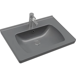Saturn Mat Antrasit Etajer Uyumlu Lavabo 60 cm A142011K